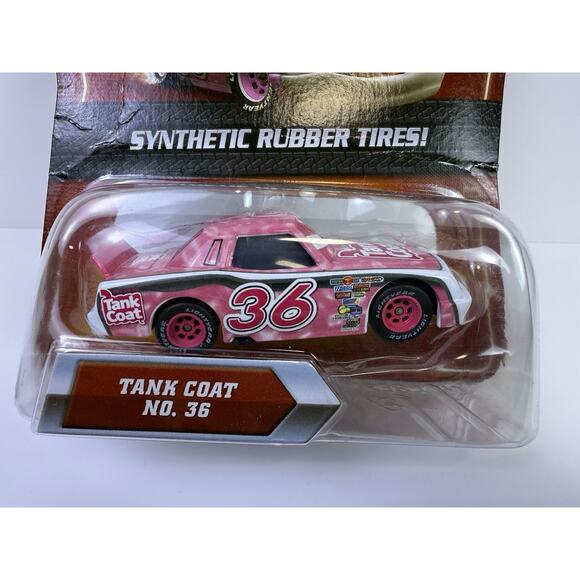 NIB Disney Pixar Cars Tank Coat No. 36 Synthetic Rubber Tires 1:55 Diecast Car - Picture 4 of 9